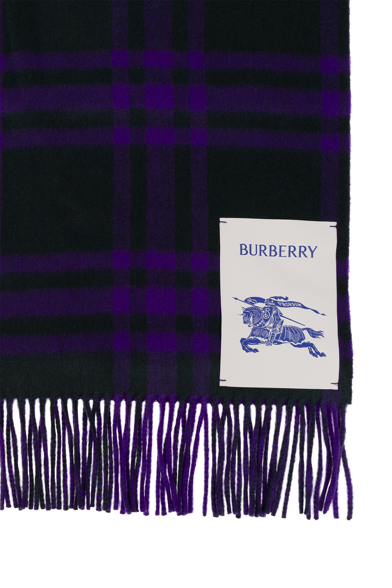 BURBERRY LONDON Cashmere Scarf Gray Purple deals Nova Plaid Scarf 12 x 58